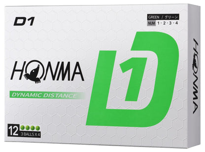 Honma D1, Green Golf Balls