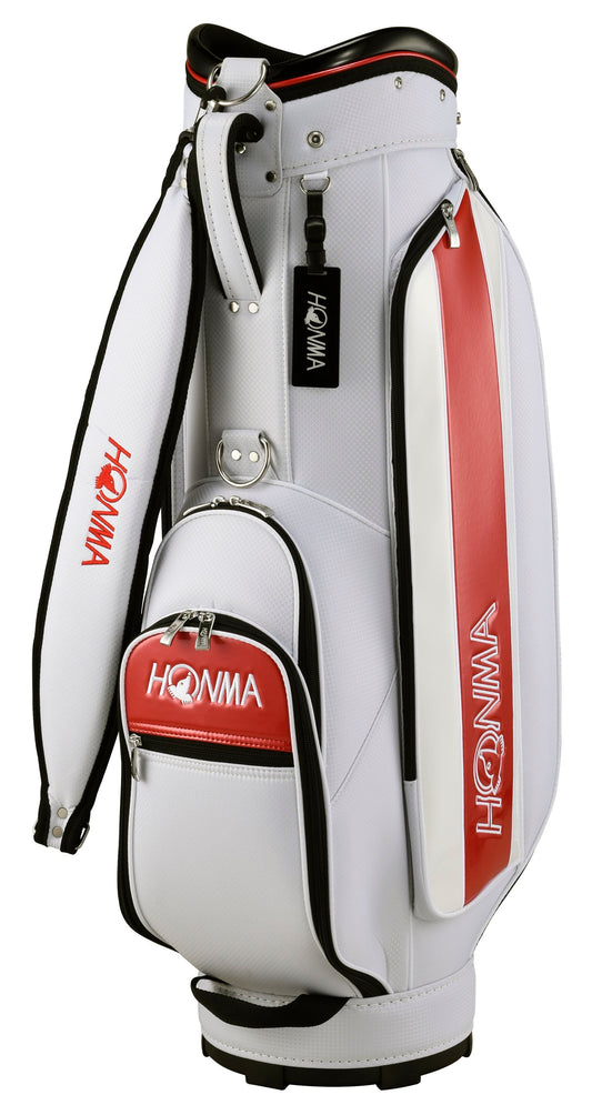 Honma Gear Entry 2 Cart Bag, White, Red, CB12310