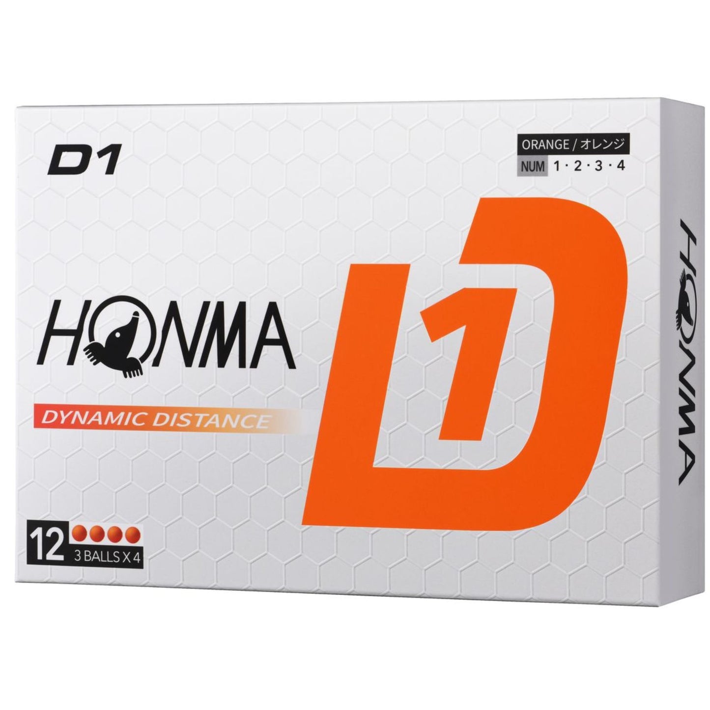 Honma D1, Orange Golf Balls