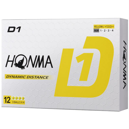 Honma D1, Yellow Golf Balls