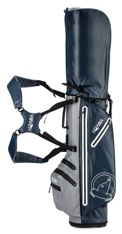 Honma Waterproof Stand Bag, Grey, Navy, CB2124